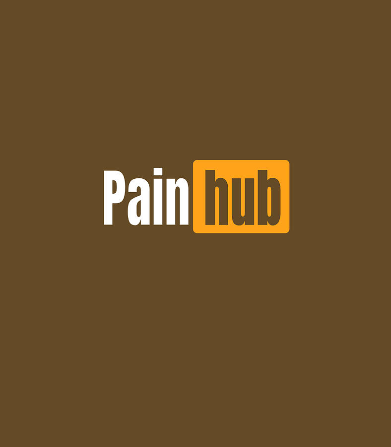 Pain Hub Logo A Funny Painhub Parody Digital Art by Zobiao Betie - Fine ...