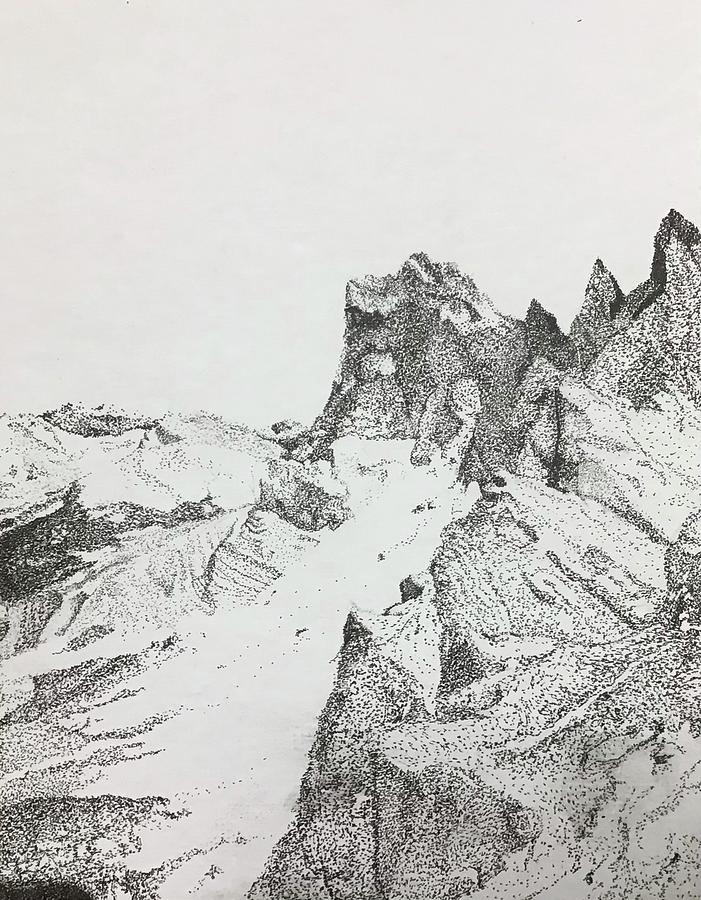 Pain in the Mountains Drawing by Andrew Koebbe | Pixels