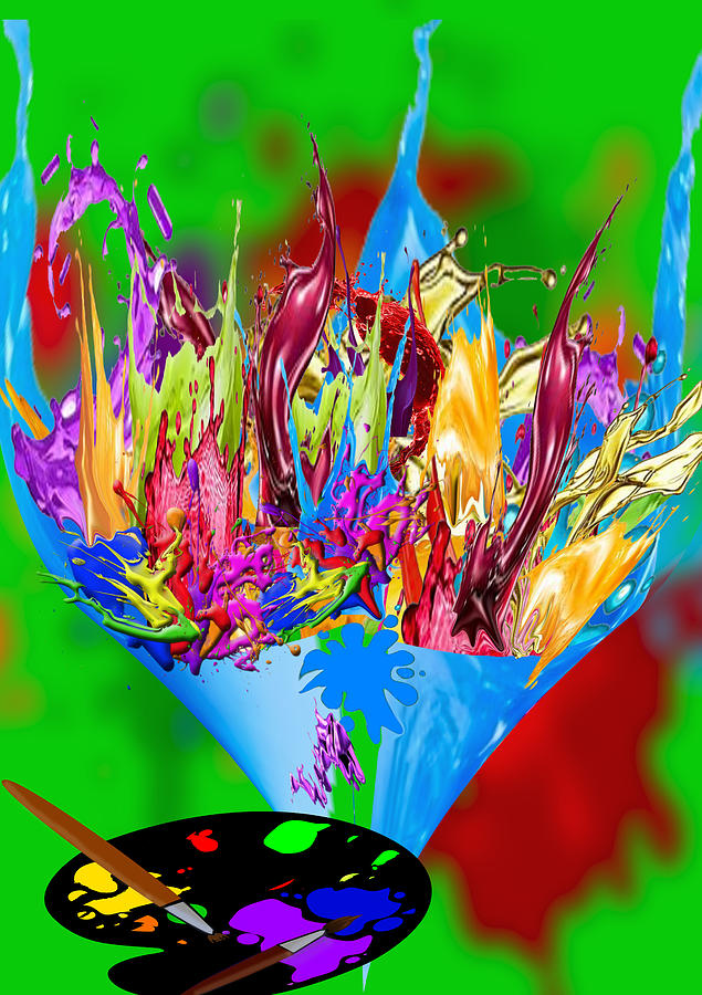 Paint Explosion Digital Art by Ronald Mills