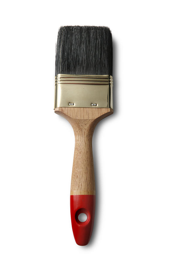 Paint: Paint Brush Isolated on White Background Photograph by Floortje