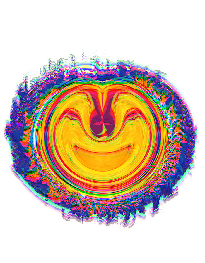 Paint Puddle Smiley Digital Art by Jon VanStrate