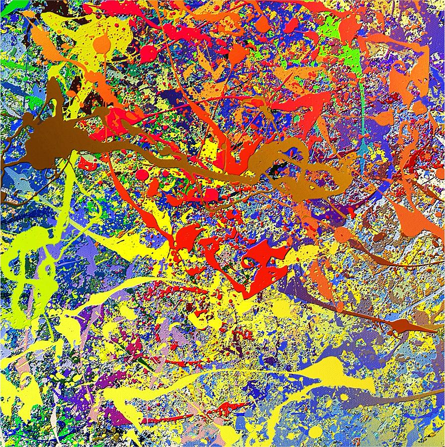 Paint Splatter Abstract Painting 34 Digital Art By Bob Smerecki Fine   Paint Splatter Abstract Painting 34 Bob Smerecki 