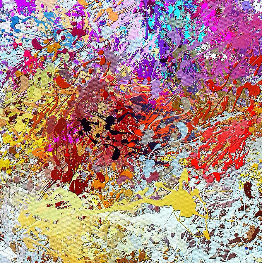 Paint Splatter Abstract Painting 42 Digital Art By Bob Smerecki Fine   Paint Splatter Abstract Painting 42 Bob Smerecki 