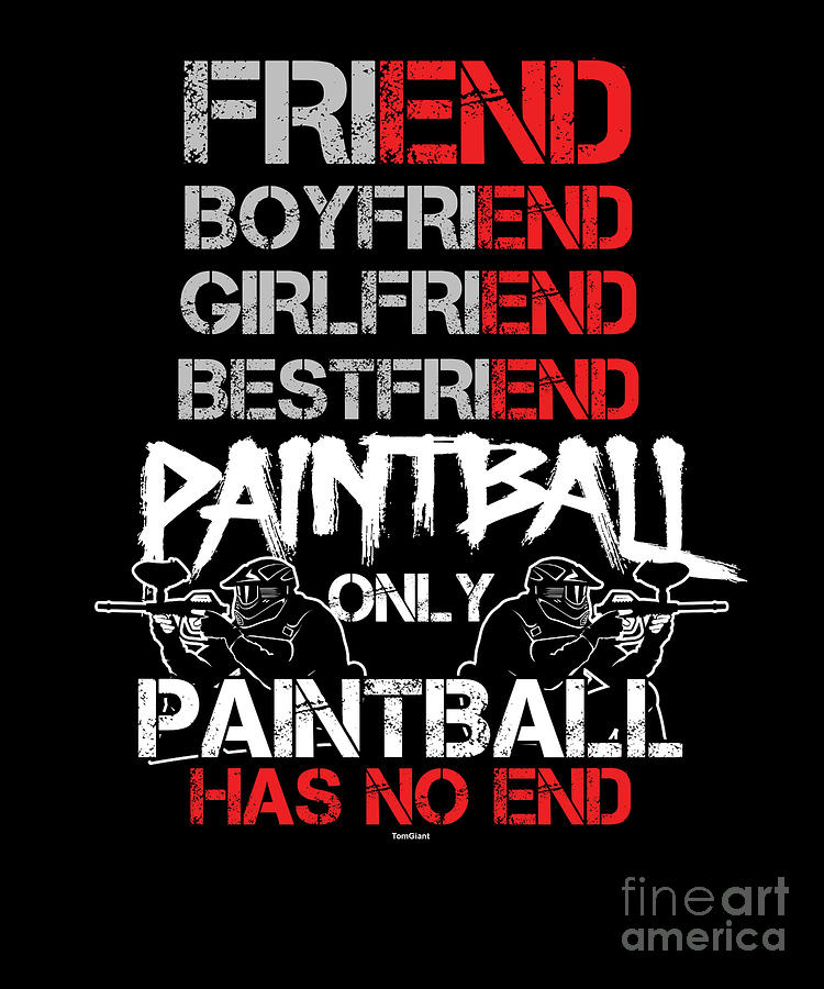 Paintball Digital Art - Paintball Has No End Extreme Sports Air Shooting Marker Teamplay Gift by Thomas Larch