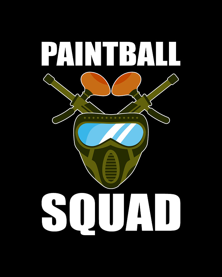 Paintball Squad Paintballer Paintball Gun Digital Art by Alessandra Roth