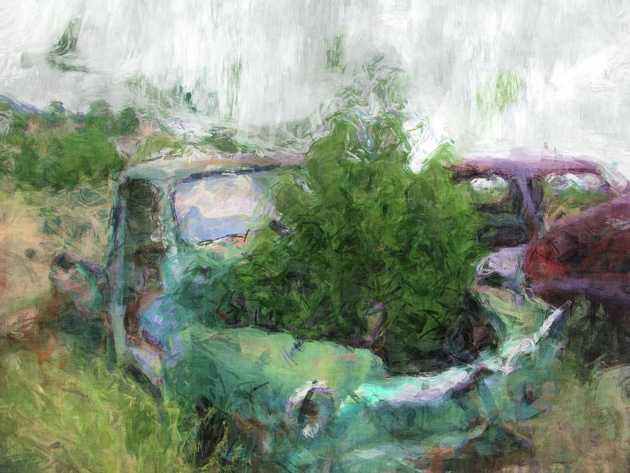 Painted A tree grows in Truck Photograph by Cathy Anderson