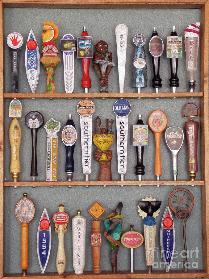 Painted Beers Photograph by Skip Willits