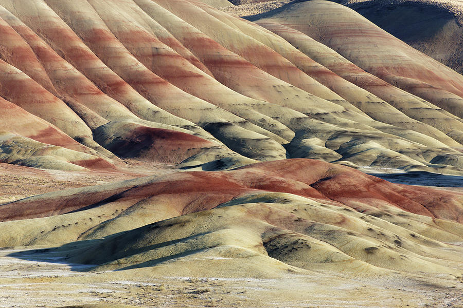 Painted by Time -- Painted Hills in John Day Fossil Beds National Monument, Oregon Photograph by Darin Volpe