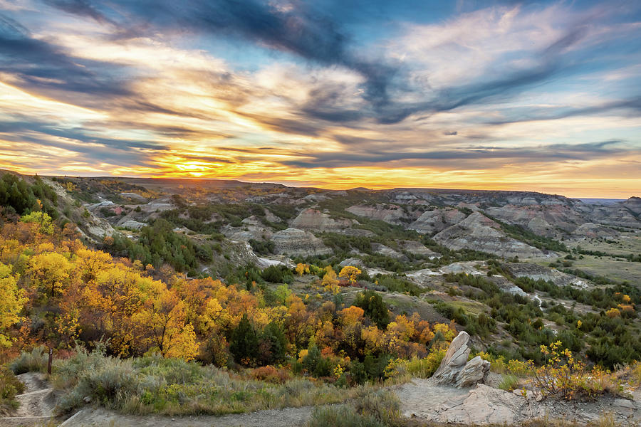 Painted Canyon Blue Hour Photograph by Kendra Perry-Koski - Fine Art ...