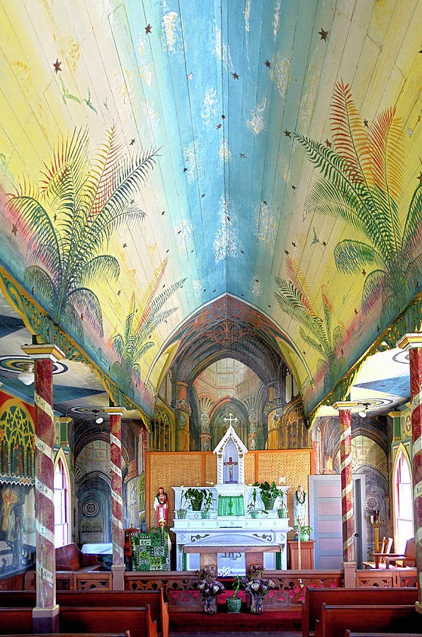 Saint Benedict's Catholic Church Photograph - Painted Church by David Lawson