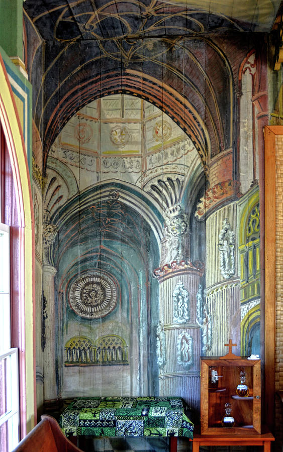 Painted Church Hawaii- Cathedral at Burgos, Spain Painting Photograph by David Lawson