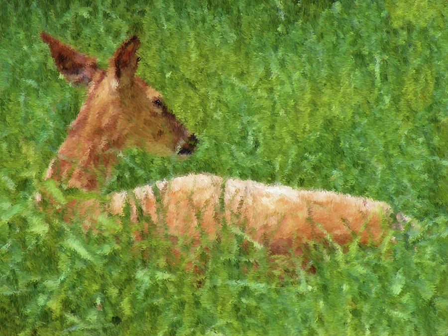 Painted Deer Painting