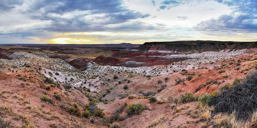 Painted Desert Arizona Panorama Photograph by Kyle Hanson
