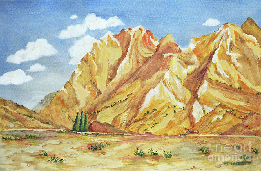 Landscape Painting - Painted Desert by NL Galbraith Landscape Painting - Painted Desert by NL Galbraith