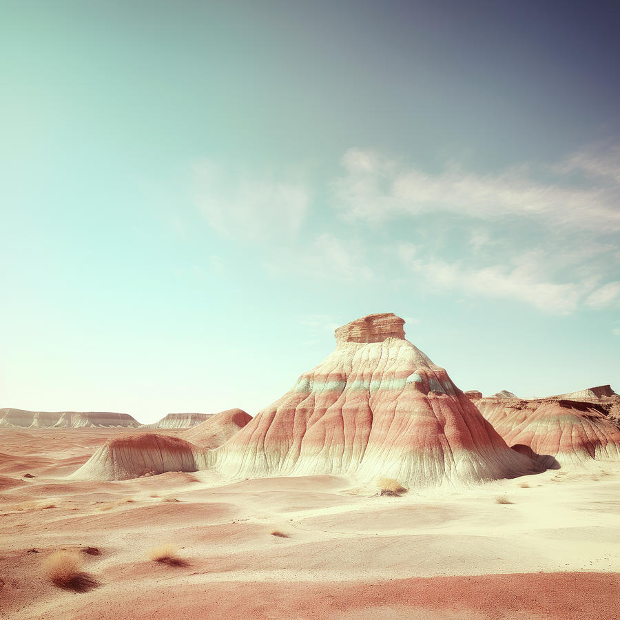 Mountain Digital Art - Painted Desert of Small Hills by YoPedro