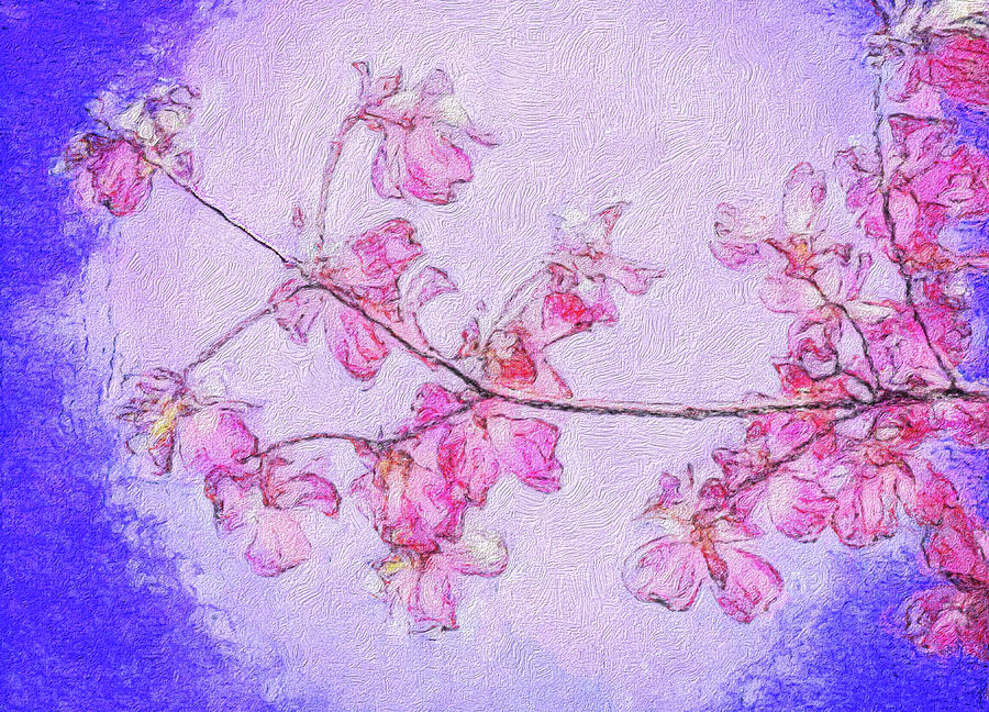 Painted Dogwoods Digital Art by Kevin Lane