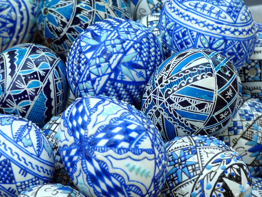 Painted Easter eggs Photograph by Frans Sellies