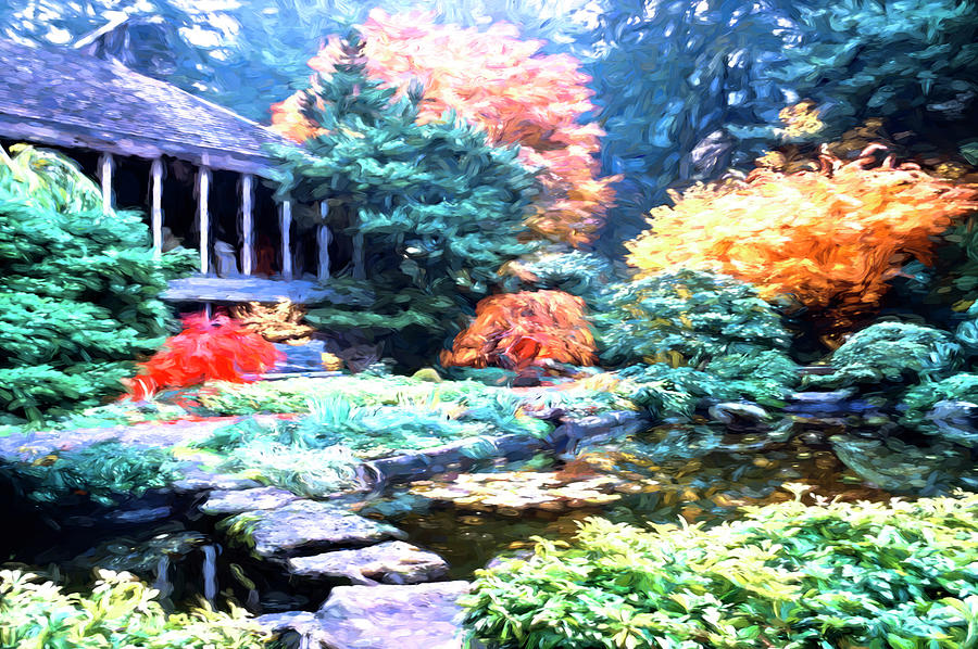 Painted Garden  Digital Art by Cathy Anderson