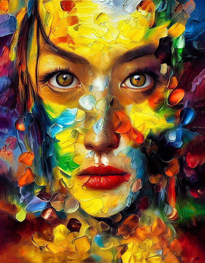 Painted Girl Digital Art by Craig Boehman