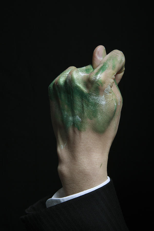 Painted Hand Photograph by Runstudio