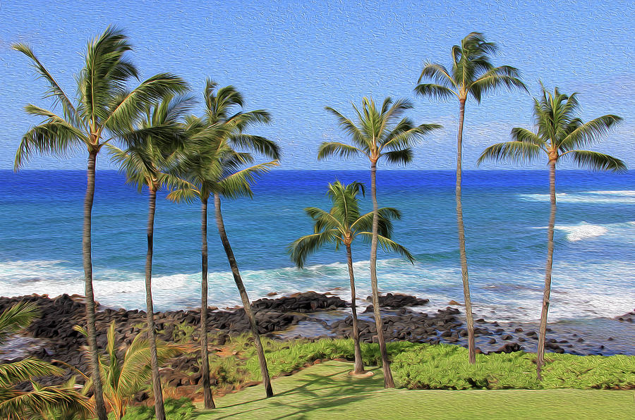 Painted Hawaiian Palms Photograph by Robert Carter