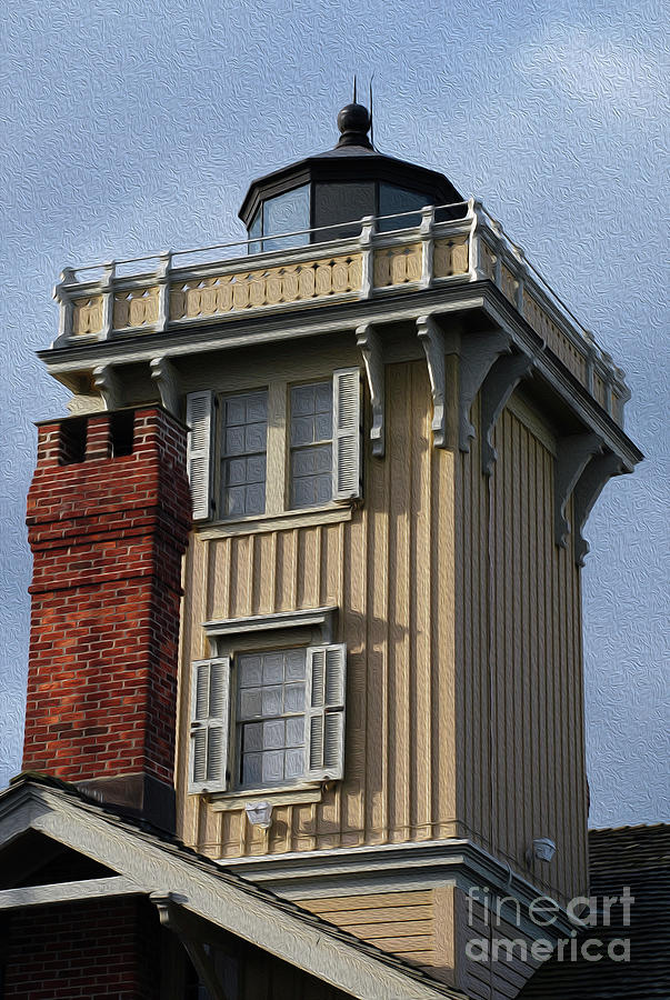 Painted Hereford Inlet Light Nj Photograph
