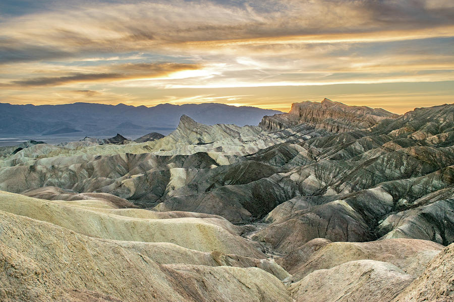 Painted Hills In Death Valley At Dusk Photograph By Nate Hovee - Fine ...