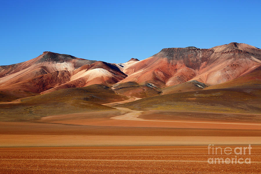 Painted Hills Siloli Desert Bolivia Photograph by James Brunker