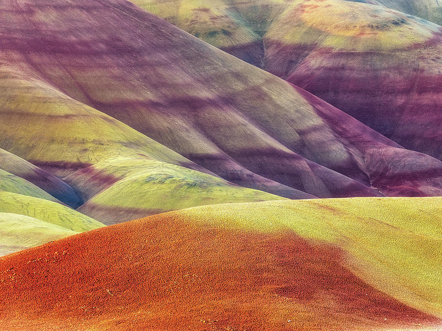 Abstract Photograph - Painted Hills by Thomas Hall