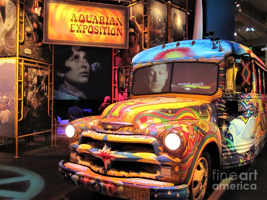Painted Hippie School Bus Photograph by Deborah A Andreas