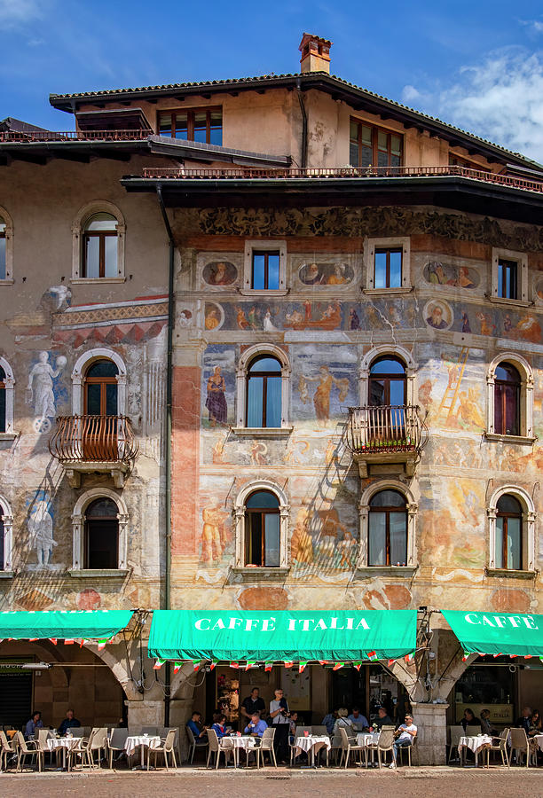 Painted Houses in Trento Photograph by Carolyn Derstine