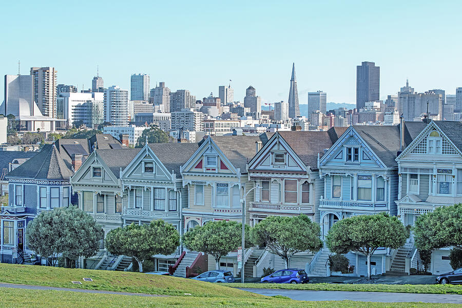 Painted Ladies Of Alamo Square Photograph By Tom Dorsz Pixels   Painted Ladies Of Alamo Square Tom Dorsz 