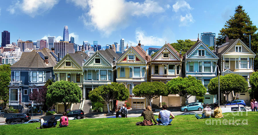 Painted Ladies of San Francisco Photograph by David Levin