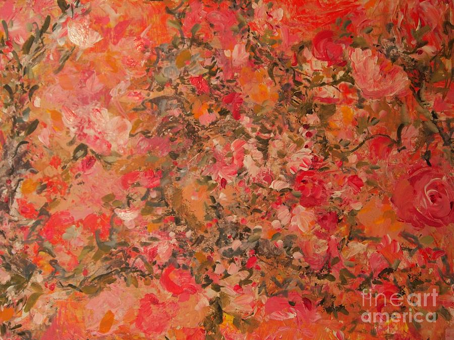 Painted Roses Painting by Nancy Kane Chapman