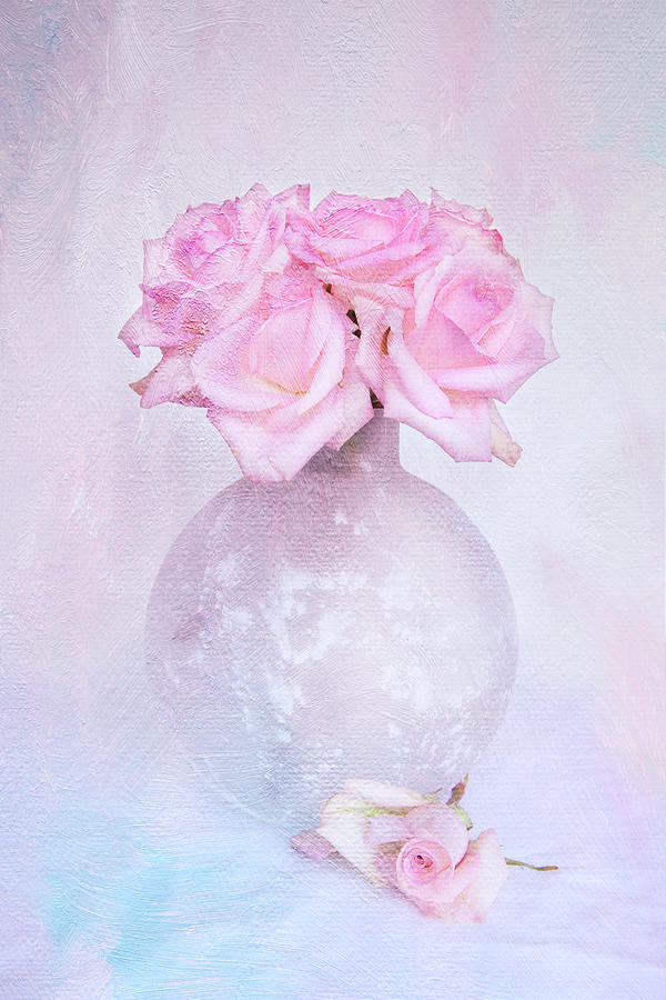 Painted Roses Photograph by Theresa Tahara