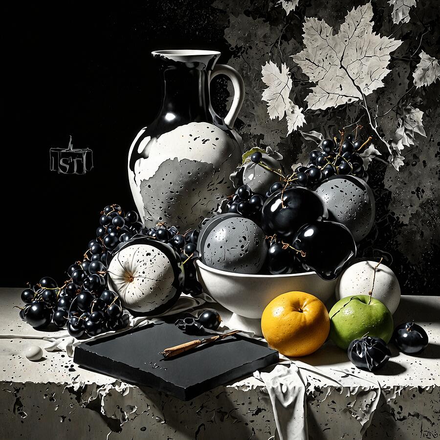 Painted Still Life Only For Colors - Digital Painting By Ai Digital Art 