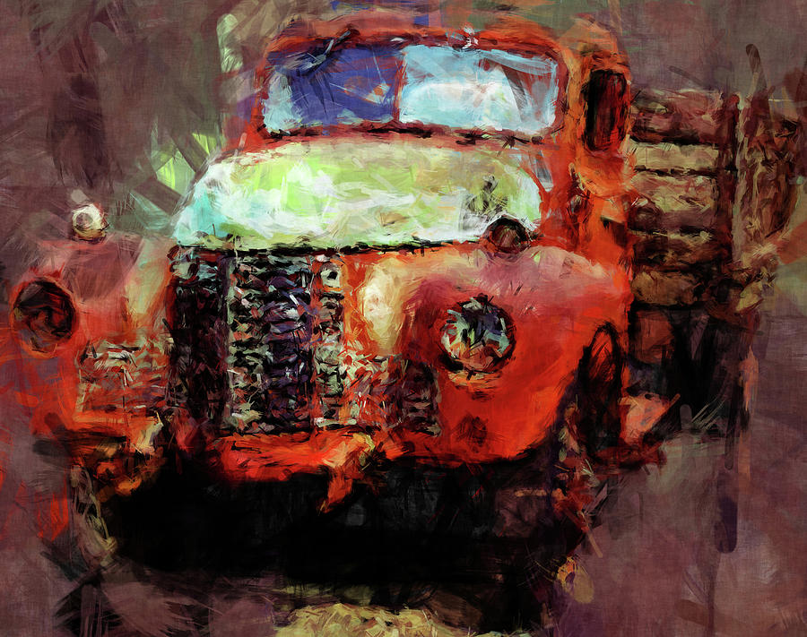 Painted this old truck Photograph by Cathy Anderson