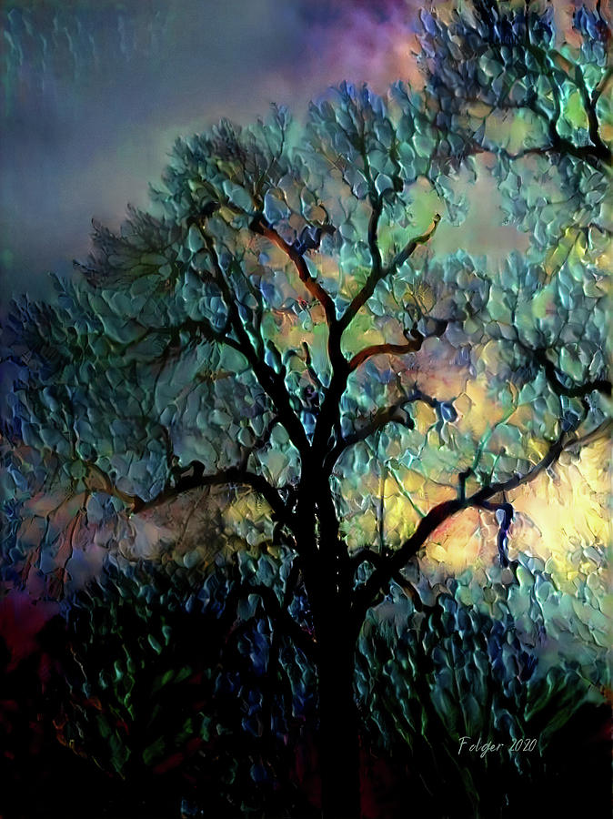 Painted Tree of Life Digital Art by Jacob Folger