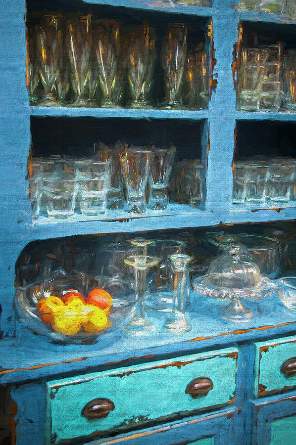 Painterly Blue Hutch Photograph by Ginger Stein