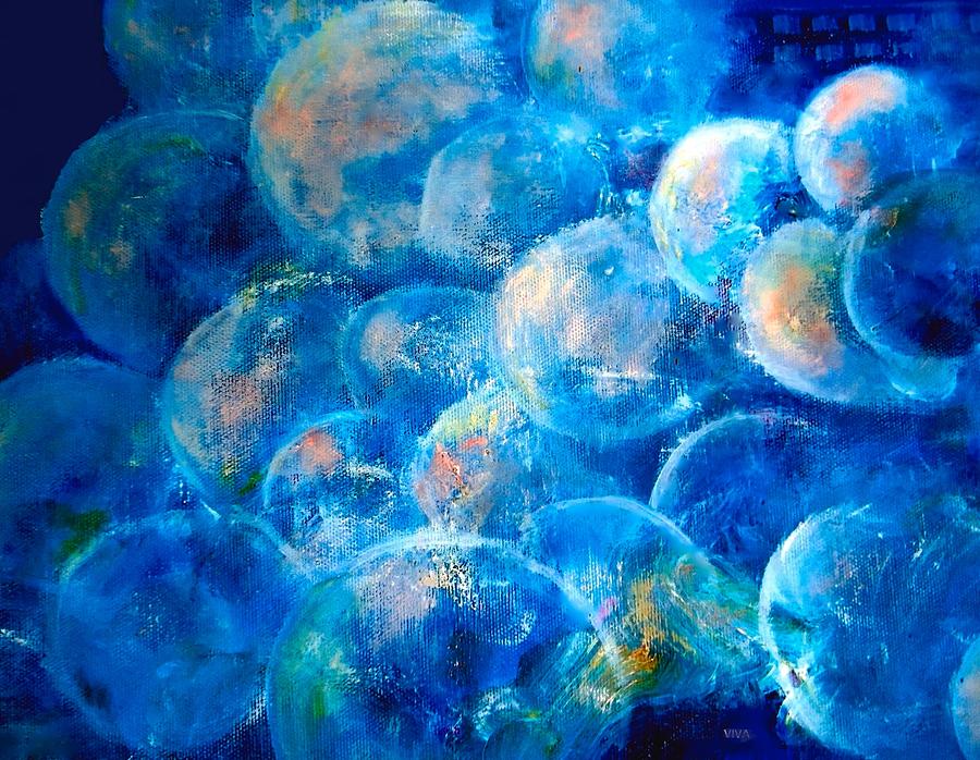 Painterly Bubbles Painting by VIVA Anderson