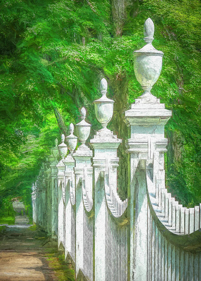Painterly Classical Fence Photograph by Ginger Stein