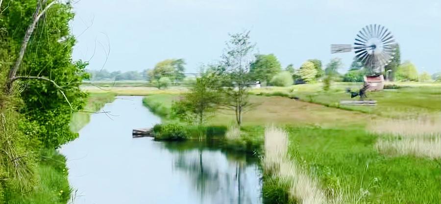 Painterly Netherlands Landscape Photograph by Carla Parris