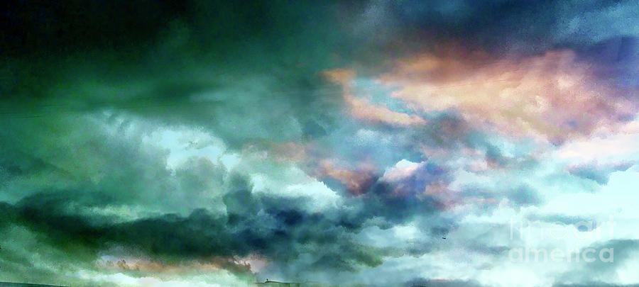 Pattern Photograph - Painterly Sky by Bita Pejman