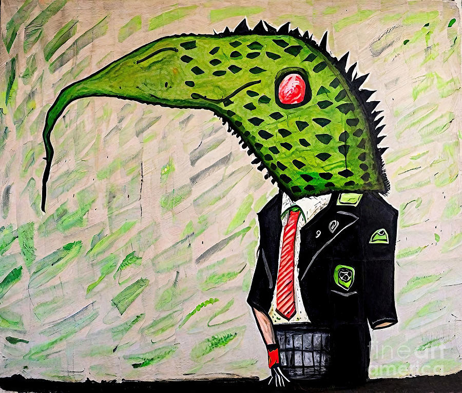 Nature Painting - Painting 1 illustration art predator reptile anim by N Akkash