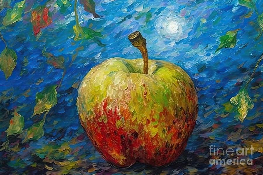 Vincent Van Gogh Painting - Painting Apple  by N Akkash