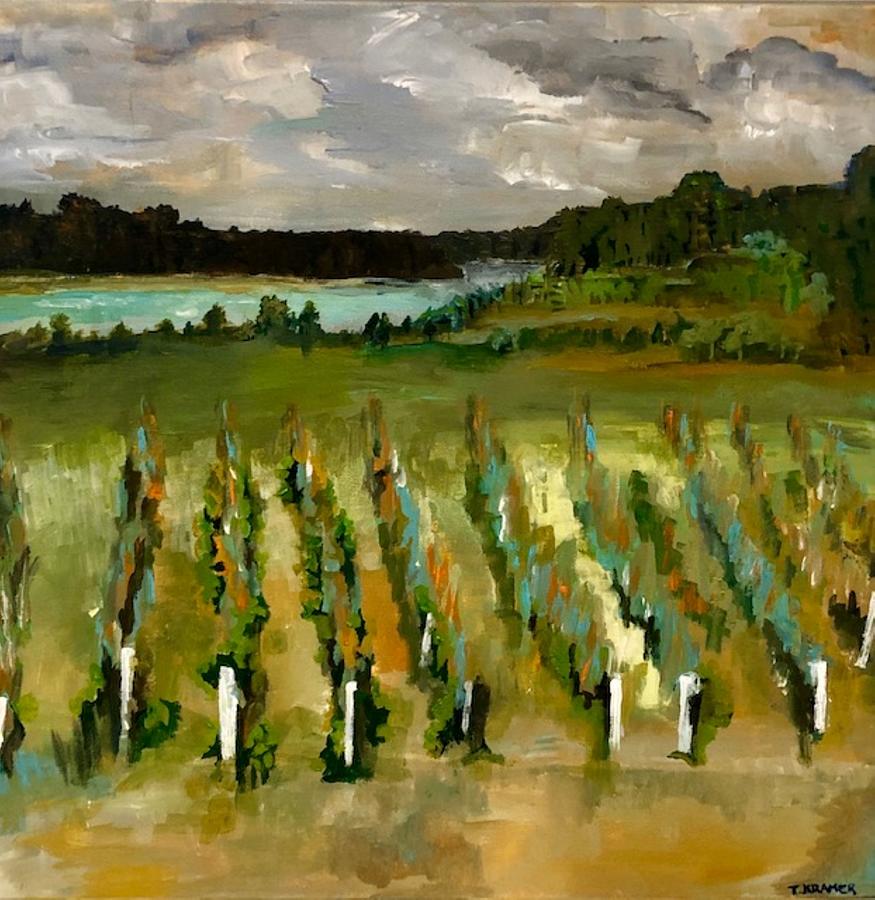 Painting of Winery at Wolf Creek, Ohio Painting by Therese Kramer Of ...