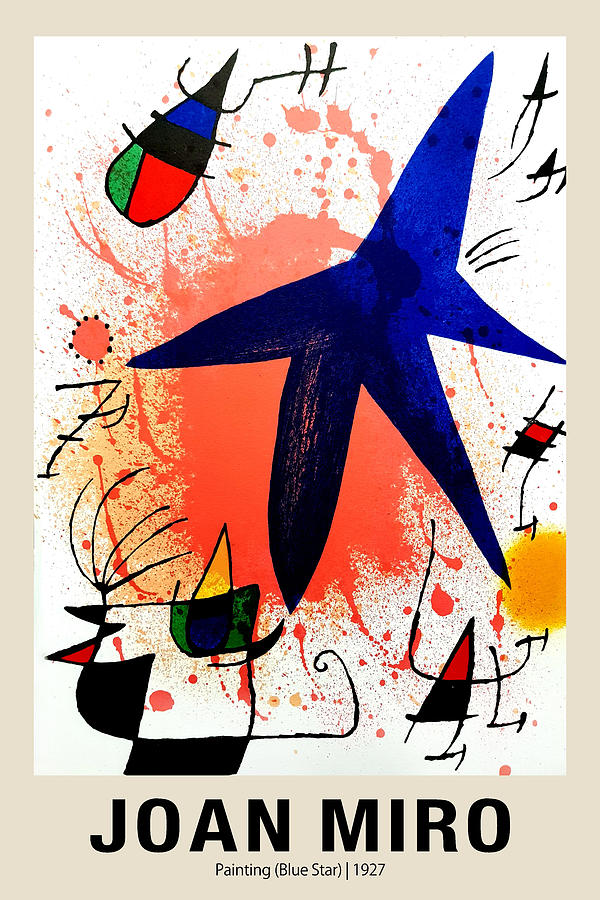 Painting - Blue Star 1927 Painting by Joan Miro - Fine Art America