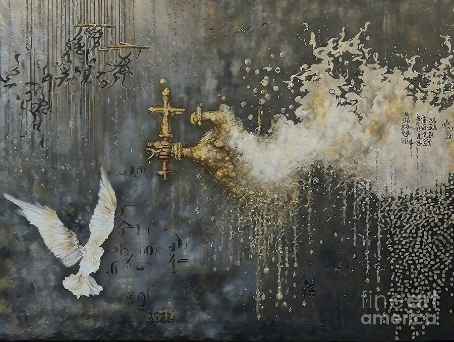 Abstract Painting - Painting Infinity Theory abstract texture backgro by N Akkash Abstract Painting - Painting Infinity Theory abstract texture backgro by N Akkash