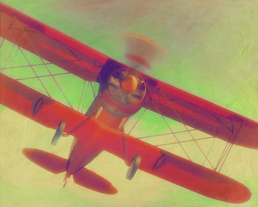 Painting of a Gloster Gladiator from the Year 1934 Digital Art by Jan Keteleer