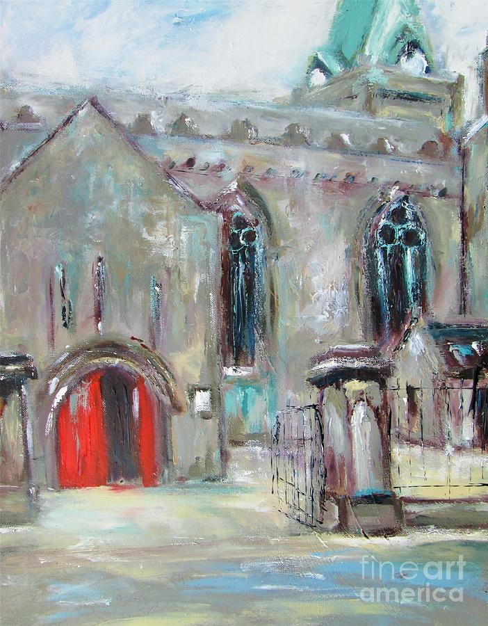 Painting Of St Nicholas Church  Painting by Mary Cahalan Lee - aka PIXI